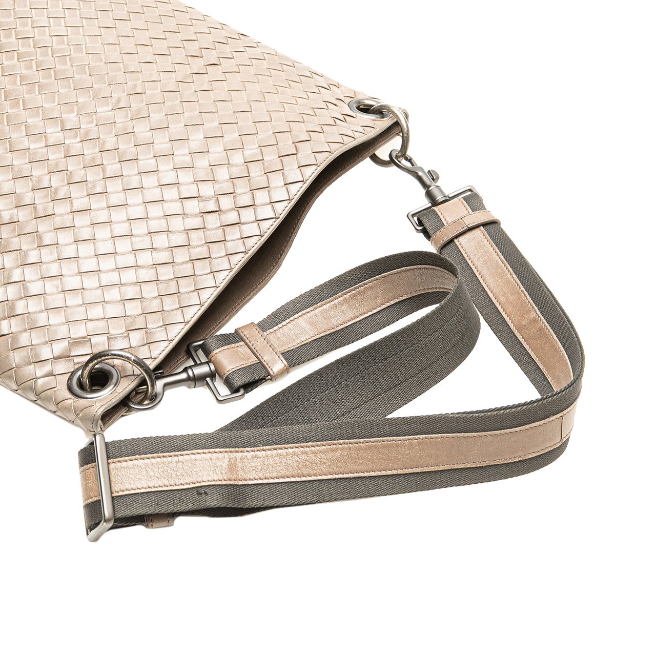 Bottega Veneta Nappa Intrecciato VN Crossbody Bruin