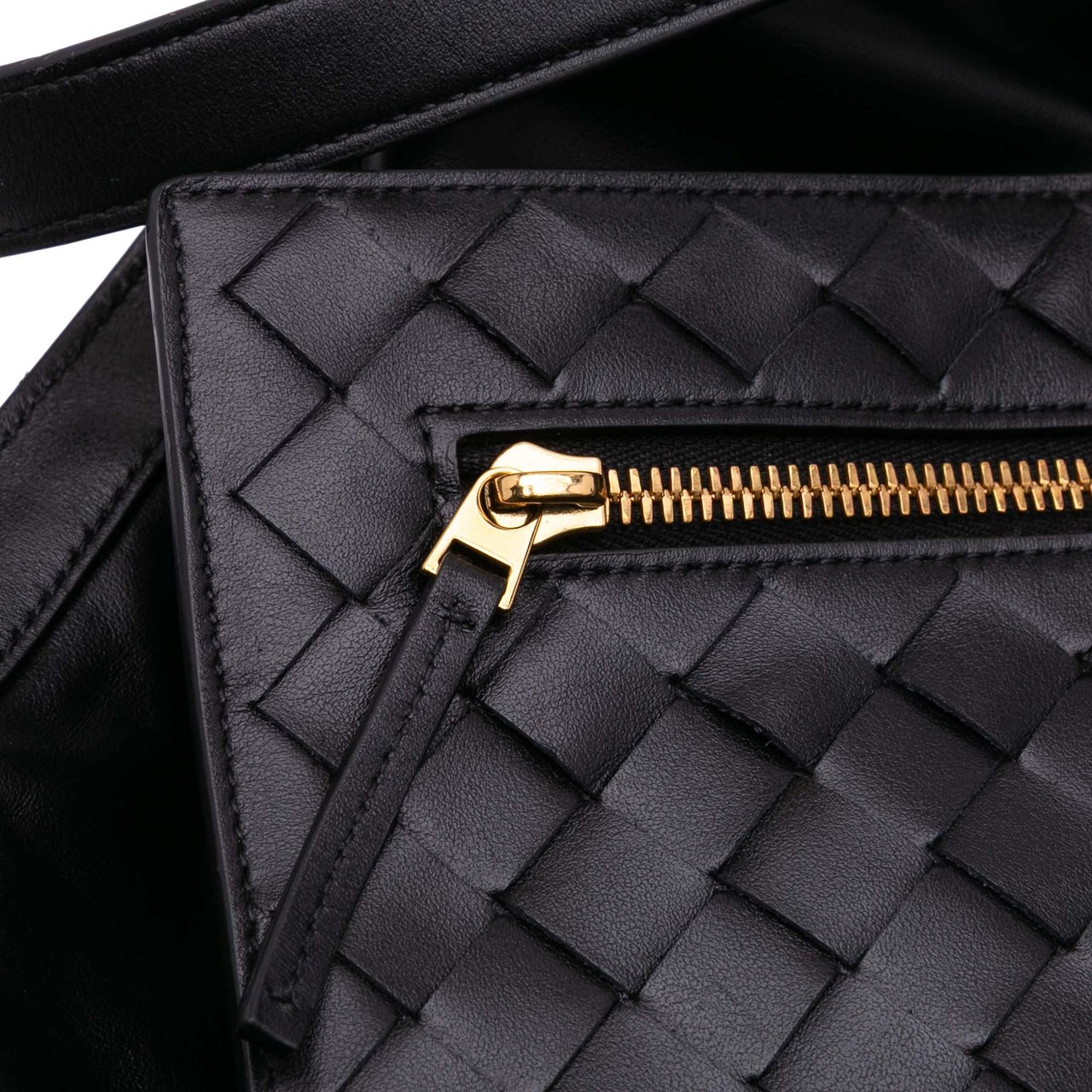 Bottega Veneta Large Wool and Calfskin Flip Flap Tote Grijs