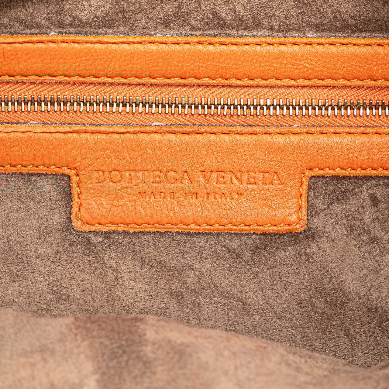 Bottega Veneta Small Nappa Intrecciato Veneta Hobo Oranje