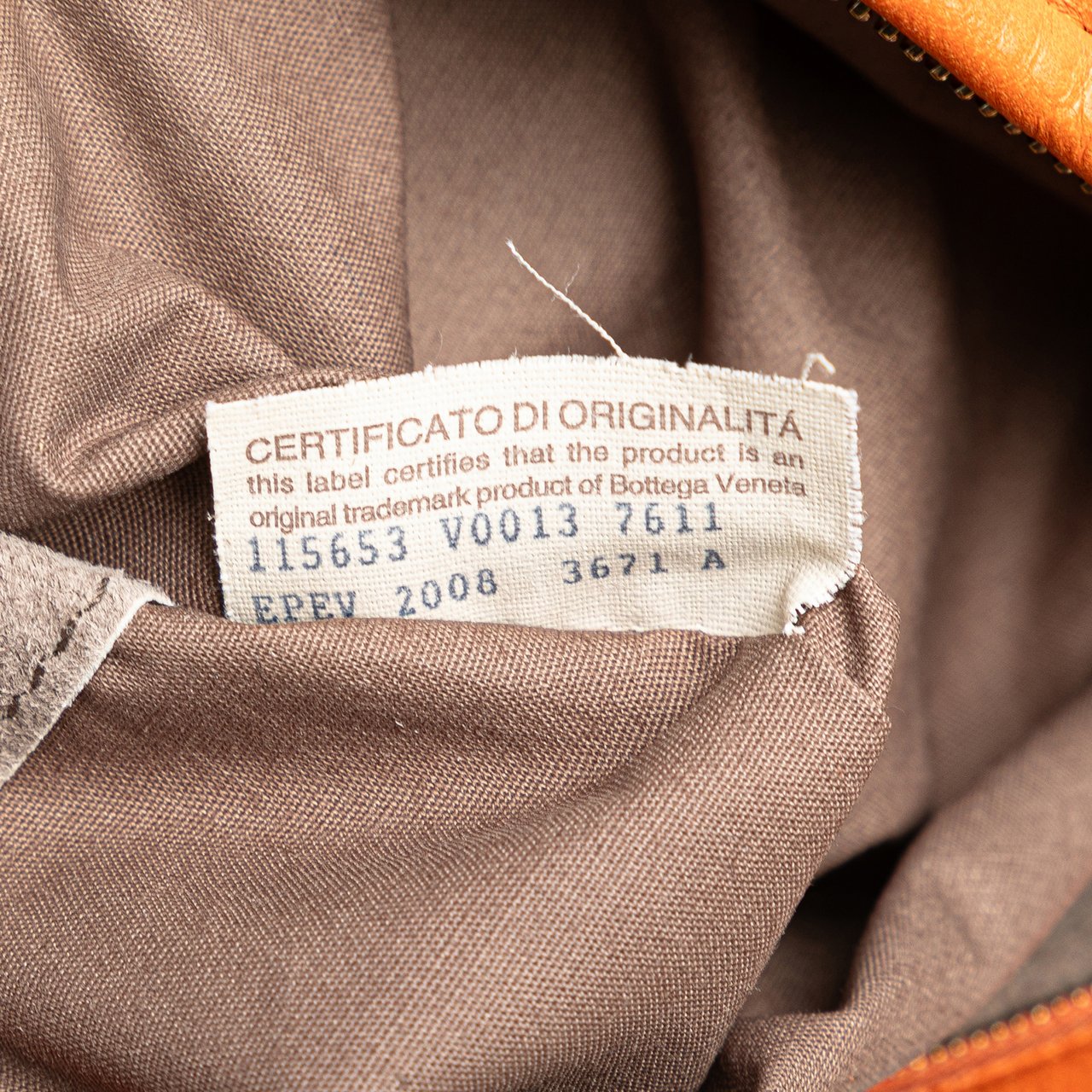 Bottega Veneta Small Nappa Intrecciato Veneta Hobo Oranje