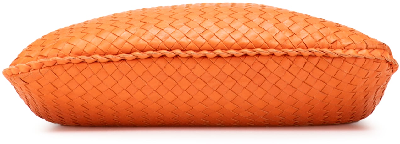 Bottega Veneta Small Nappa Intrecciato Veneta Hobo Oranje