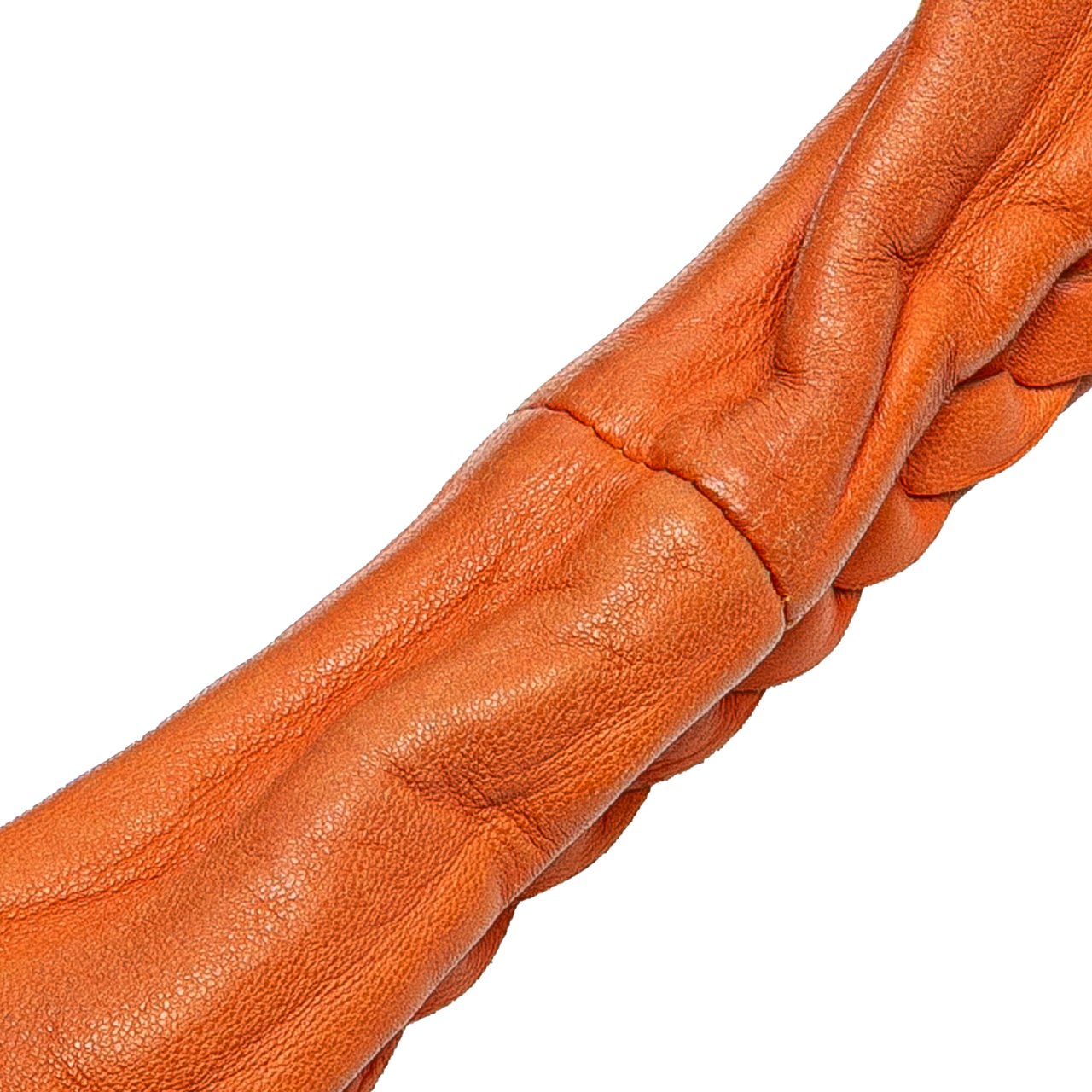 Bottega Veneta Small Nappa Intrecciato Veneta Hobo Oranje