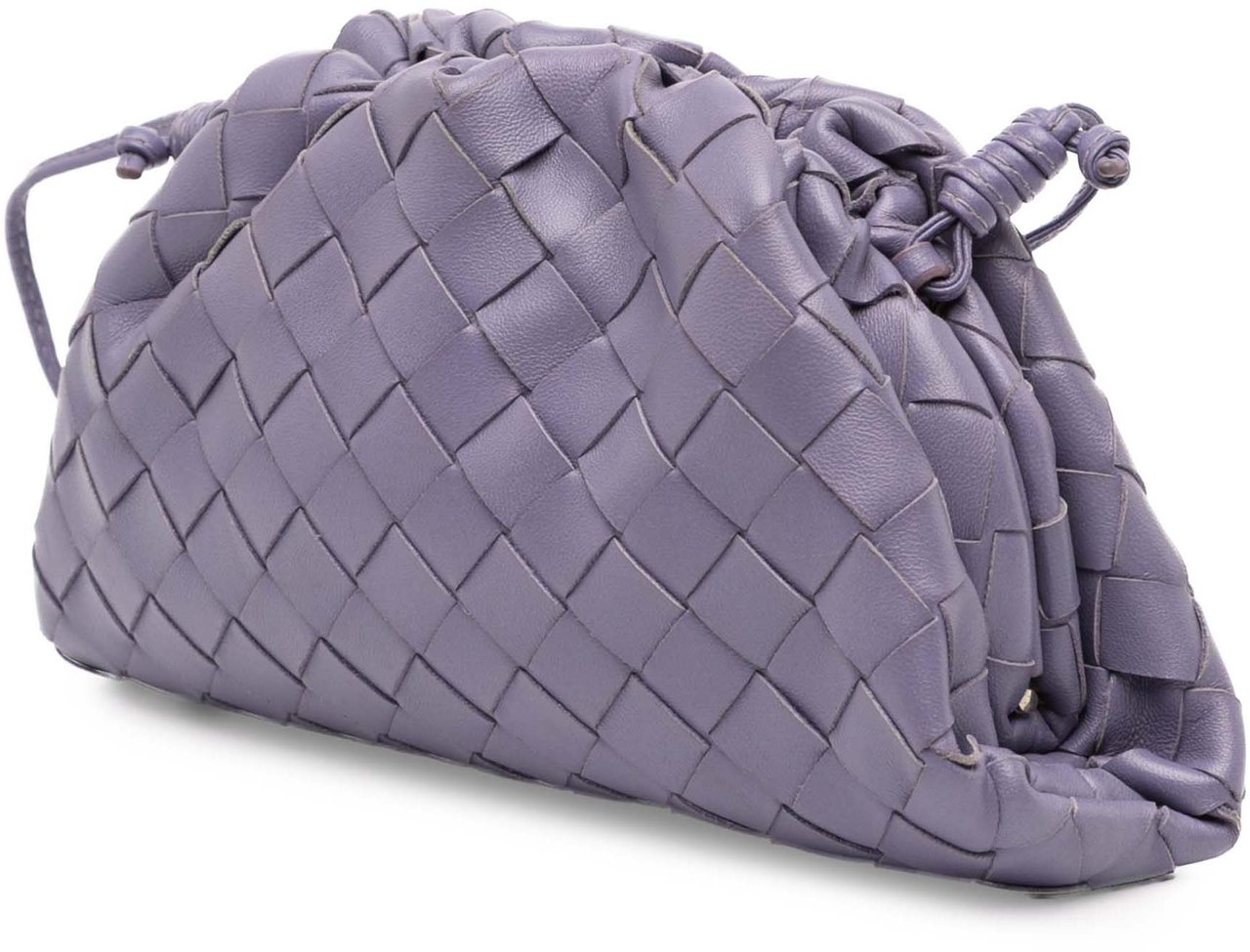 Bottega Veneta Nappa Intrecciato The Mini Pouch Crossbody Paars