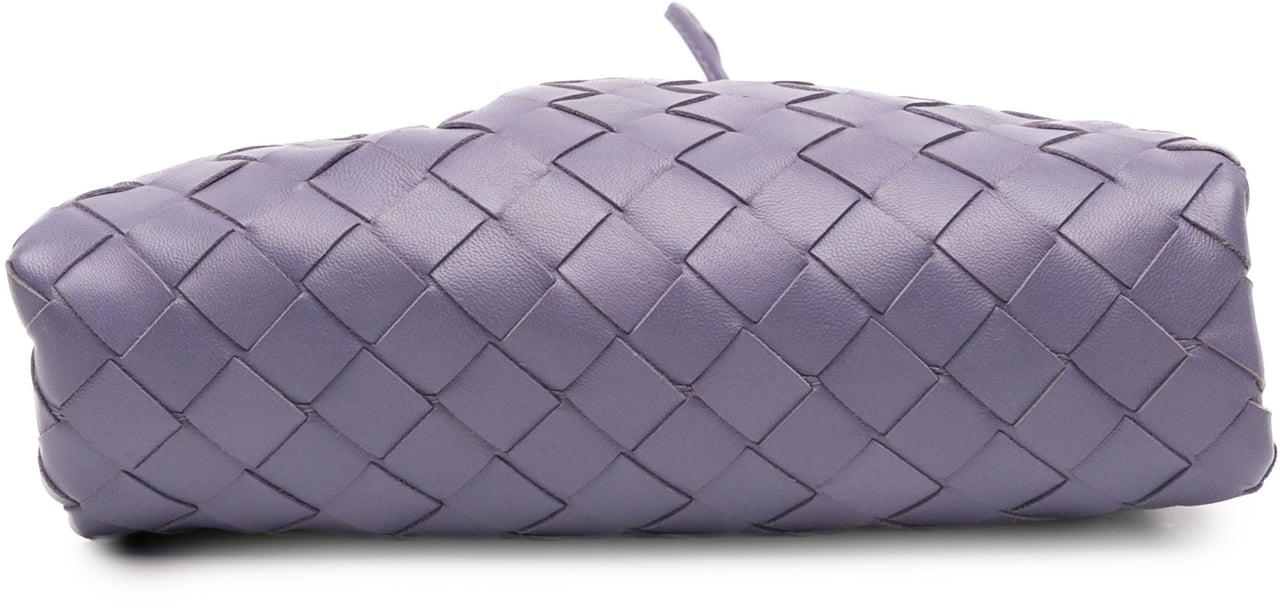 Bottega Veneta Nappa Intrecciato The Mini Pouch Crossbody Paars