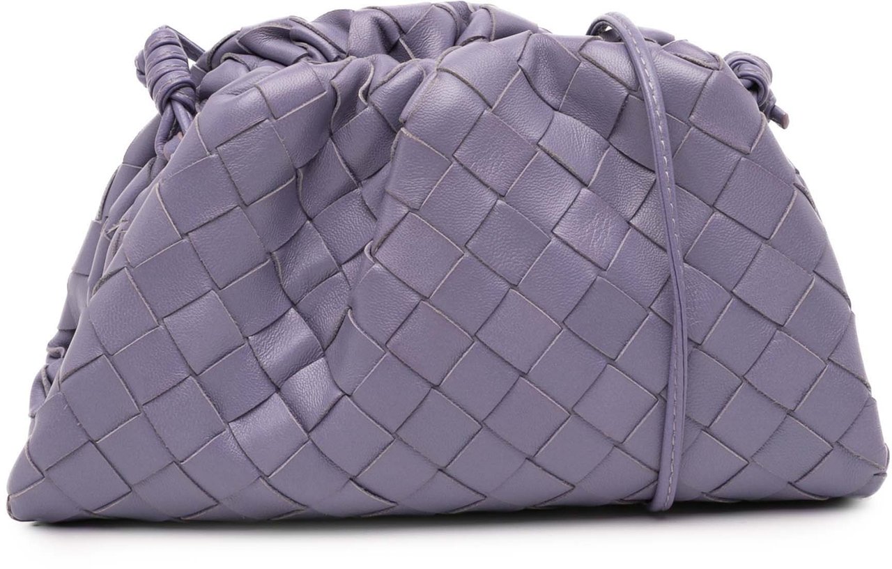 Bottega Veneta Nappa Intrecciato The Mini Pouch Crossbody Paars