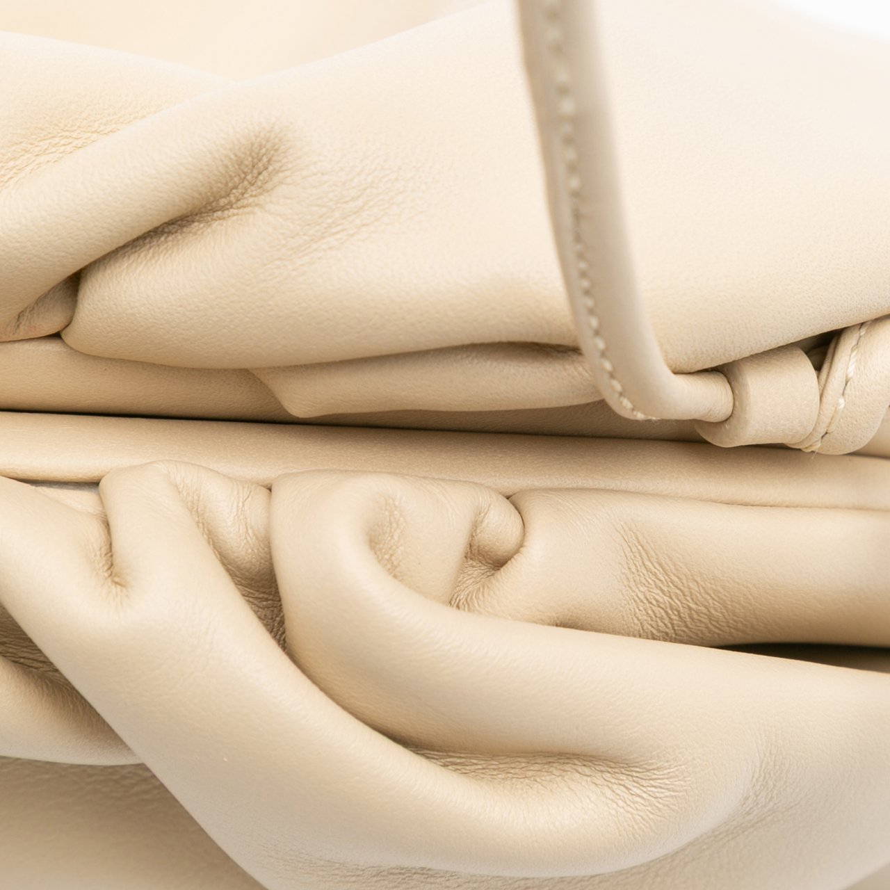 Bottega Veneta Lambskin The Mini Pouch Crossbody Bruin