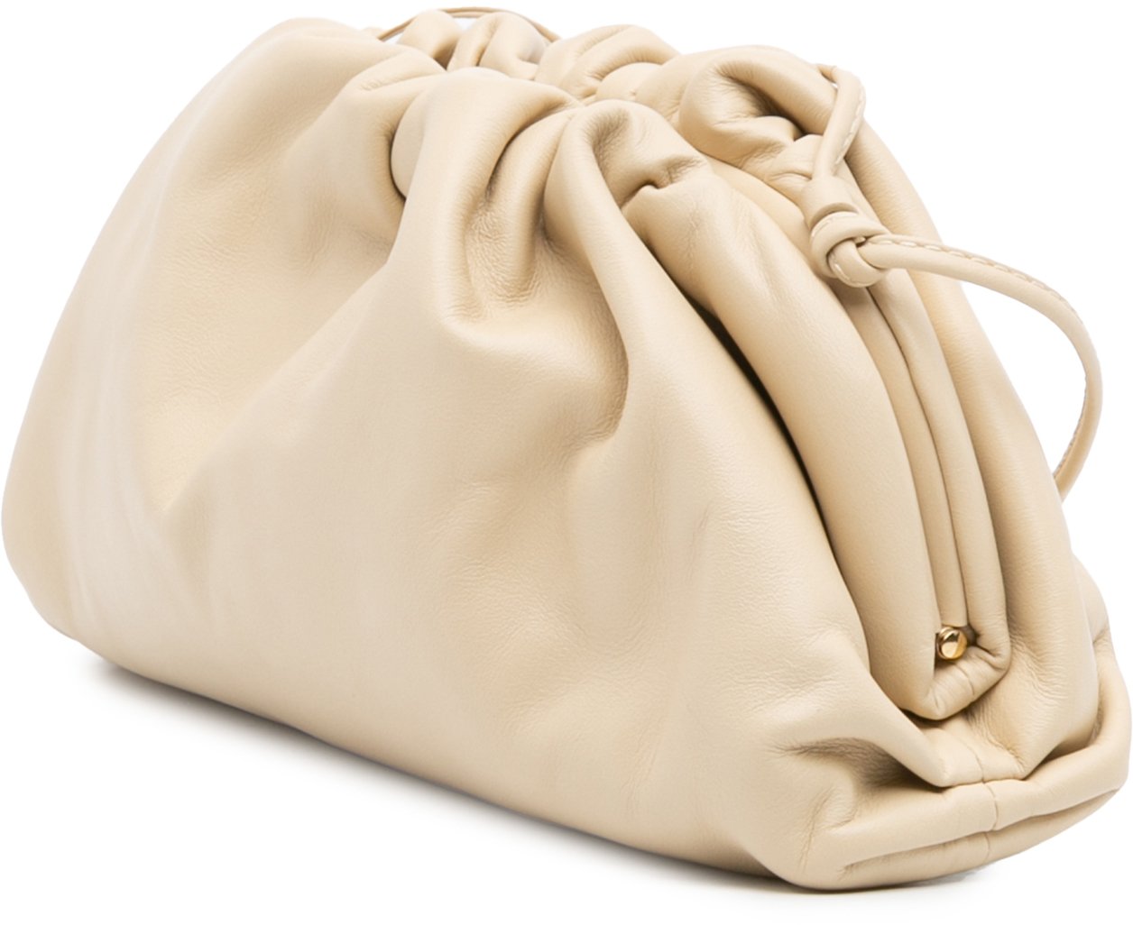 Bottega Veneta Lambskin The Mini Pouch Crossbody Bruin