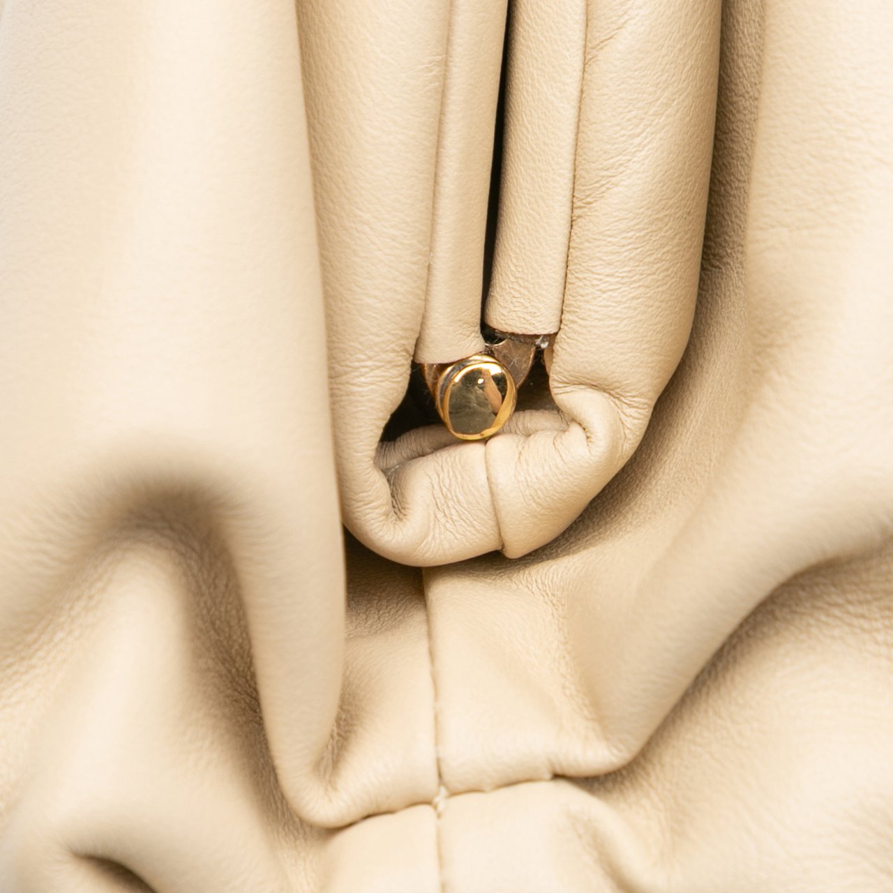 Bottega Veneta Lambskin The Mini Pouch Crossbody Bruin