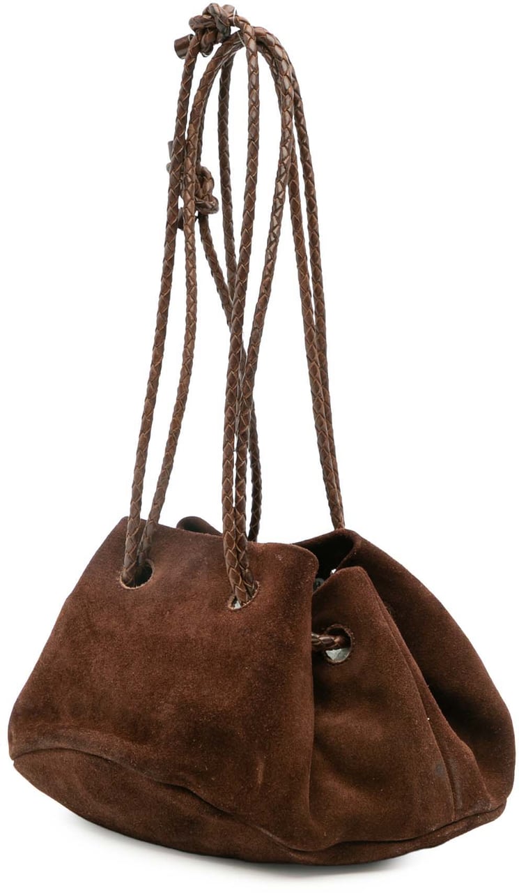 Bottega Veneta Suede Bucket Bag Bruin
