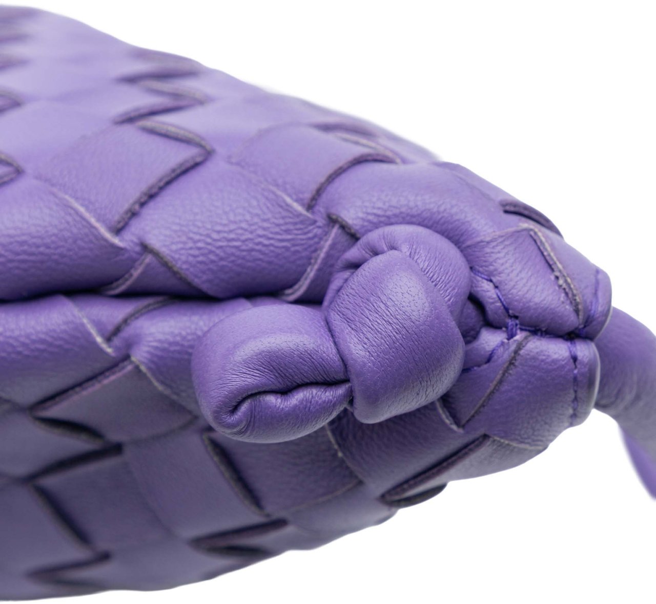 Bottega Veneta Small Nappa Intrecciato Turn Pouch Paars