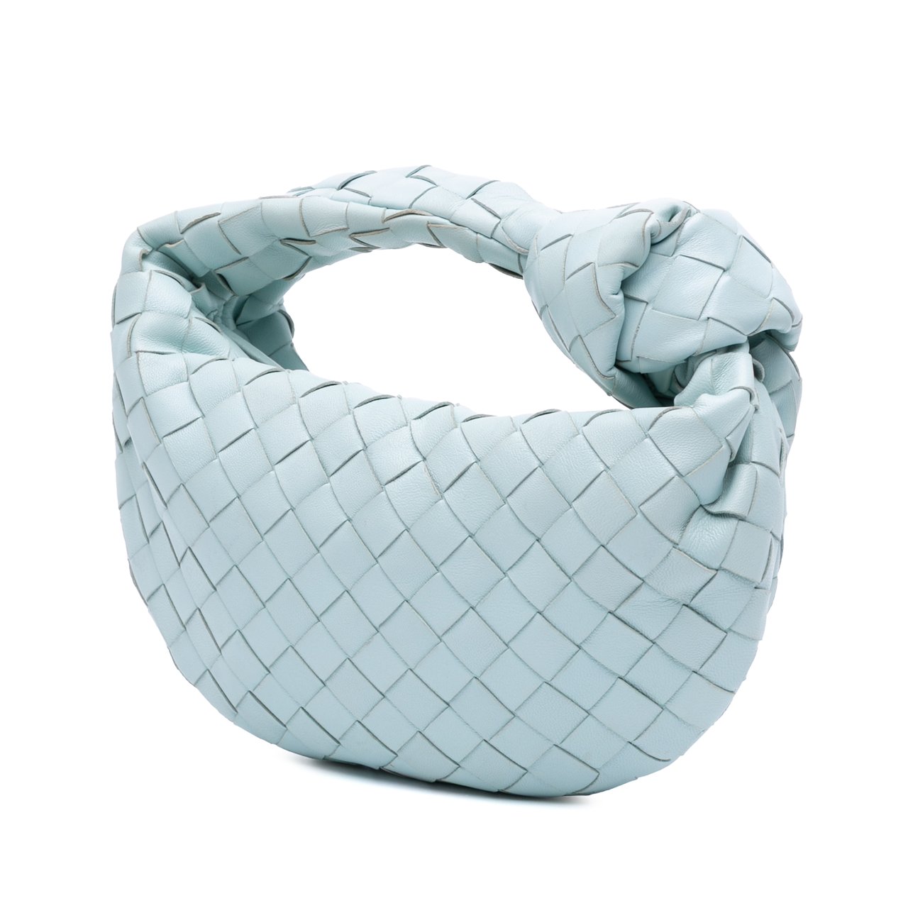 Bottega Veneta Mini Nappa Intrecciato Jodie Blauw