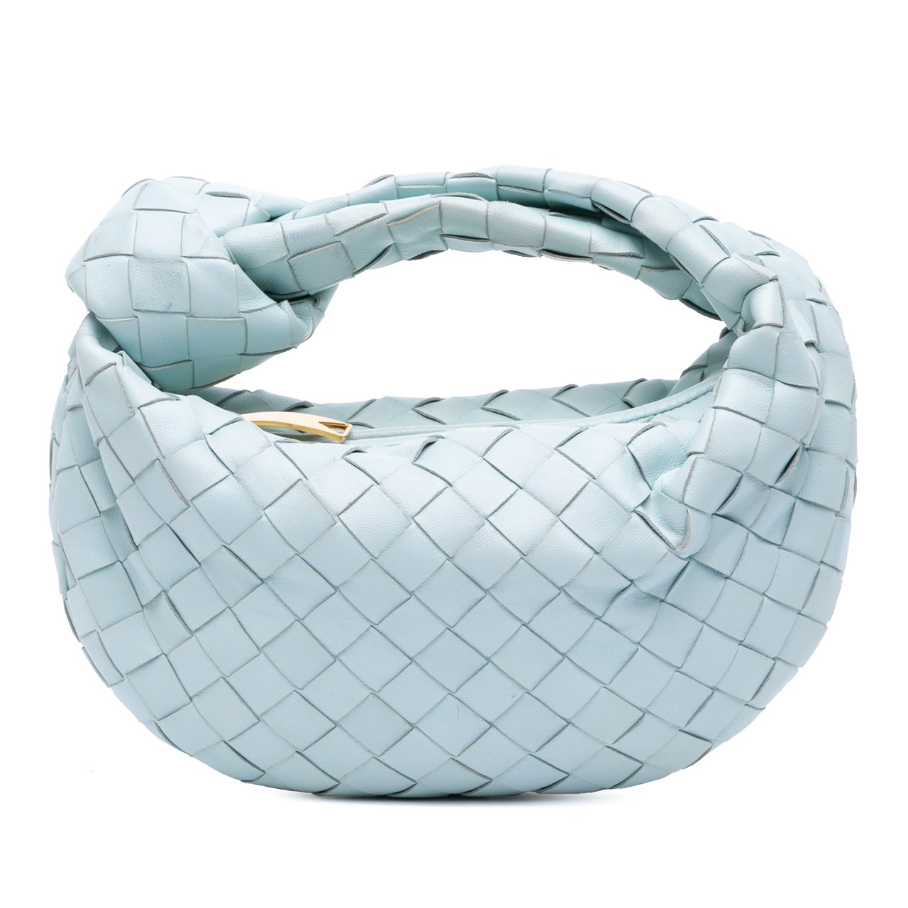 Bottega Veneta Mini Nappa Intrecciato Jodie Blauw