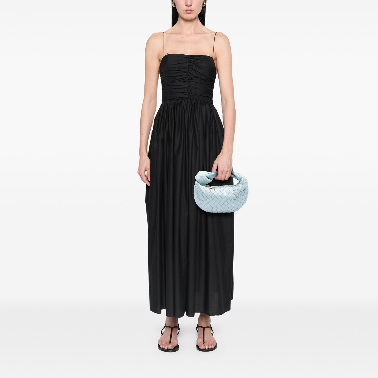 Bottega Veneta Mini Nappa Intrecciato Jodie Blauw