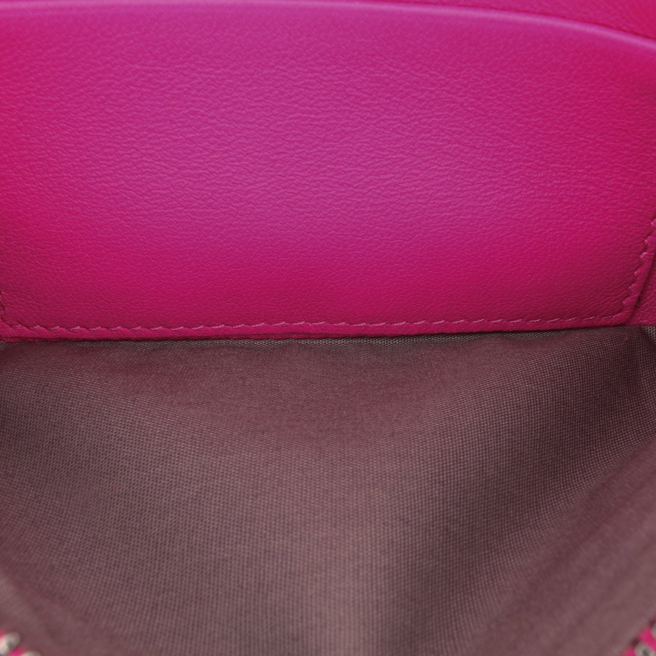 Bottega Veneta Small Calfskin Intrecciomirage Embossed Butterfly Chain Crossbody Roze