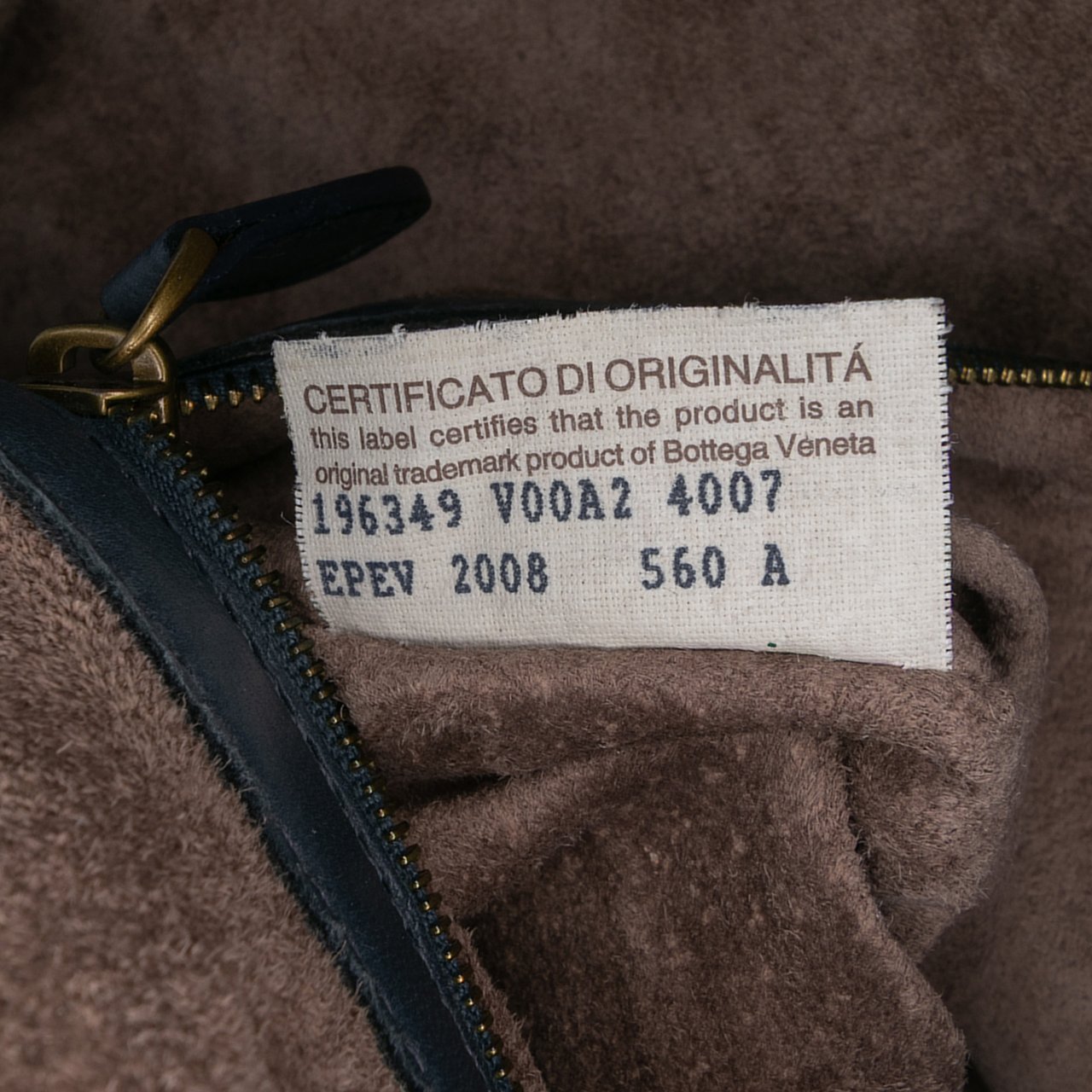 Bottega Veneta Nappa Intrecciato Frame Top Handle Bag Blauw