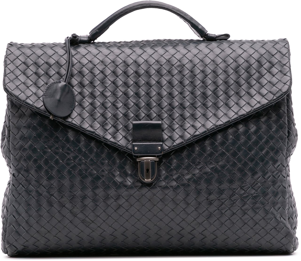 Bottega Veneta Nappa Intrecciato Briefcase Blauw