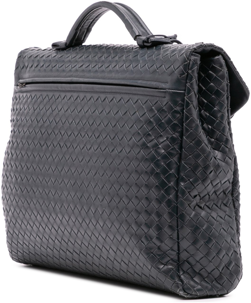 Bottega Veneta Nappa Intrecciato Briefcase Blauw