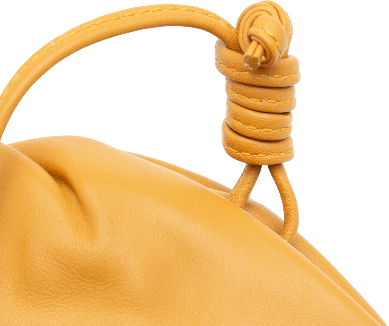 Bottega Veneta Lambskin The Mini Pouch Crossbody Oranje