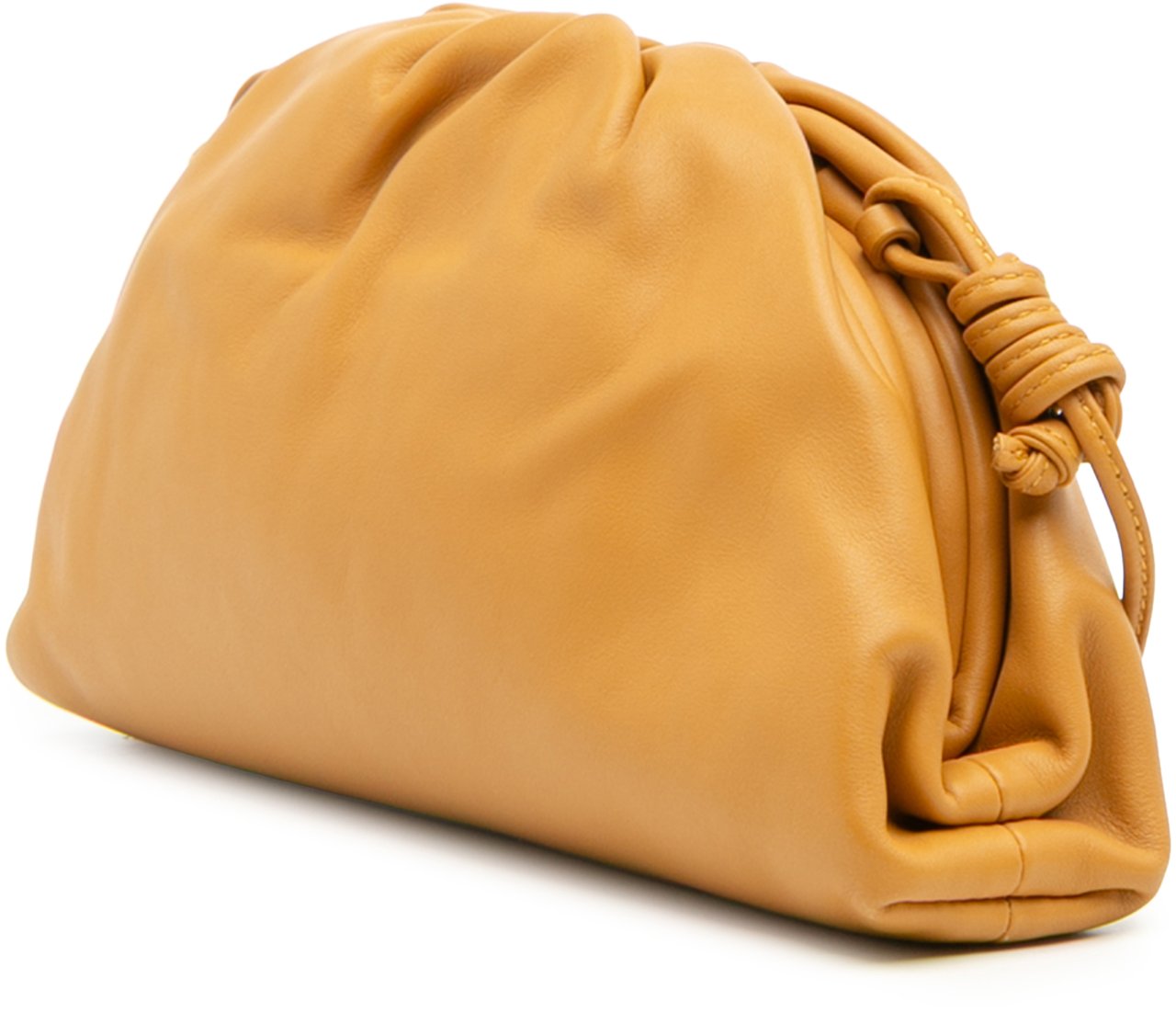 Bottega Veneta Lambskin The Mini Pouch Crossbody Oranje