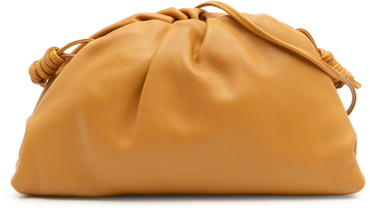 Bottega Veneta Lambskin The Mini Pouch Crossbody Oranje