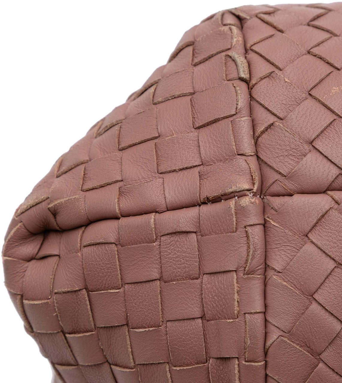 Bottega Veneta Large Nappa Intrecciato Capri Tote Roze