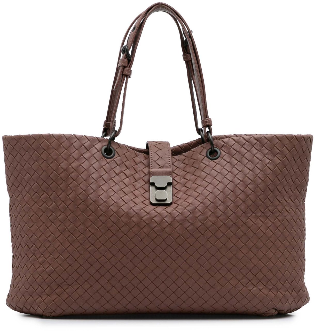 Bottega Veneta Large Nappa Intrecciato Capri Tote Roze