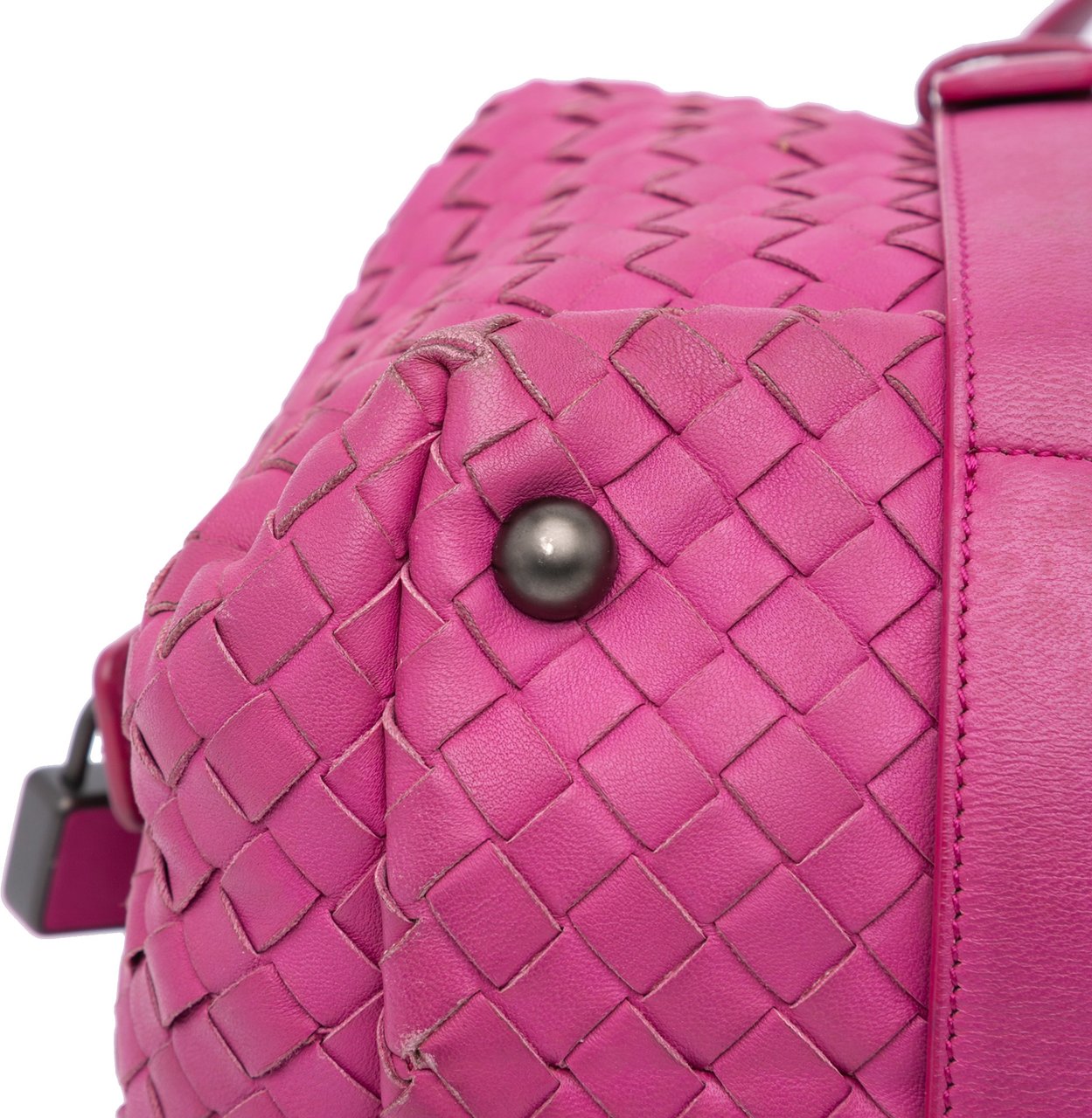 Bottega Veneta Nappa Intrecciato Montaigne Shoulder Bag Roze