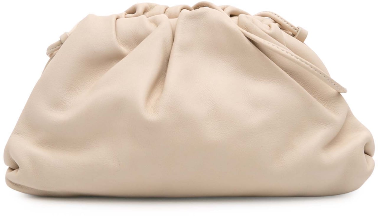 Bottega Veneta Lambskin The Mini Pouch Crossbody Bruin