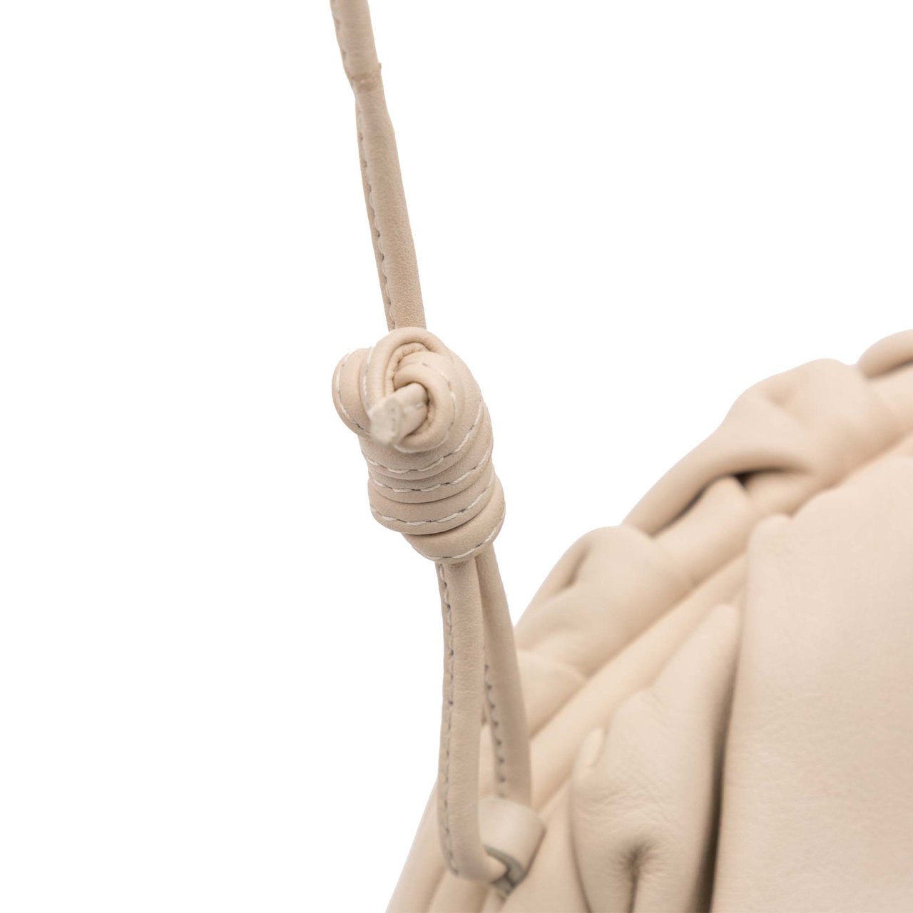 Bottega Veneta Lambskin The Mini Pouch Crossbody Bruin