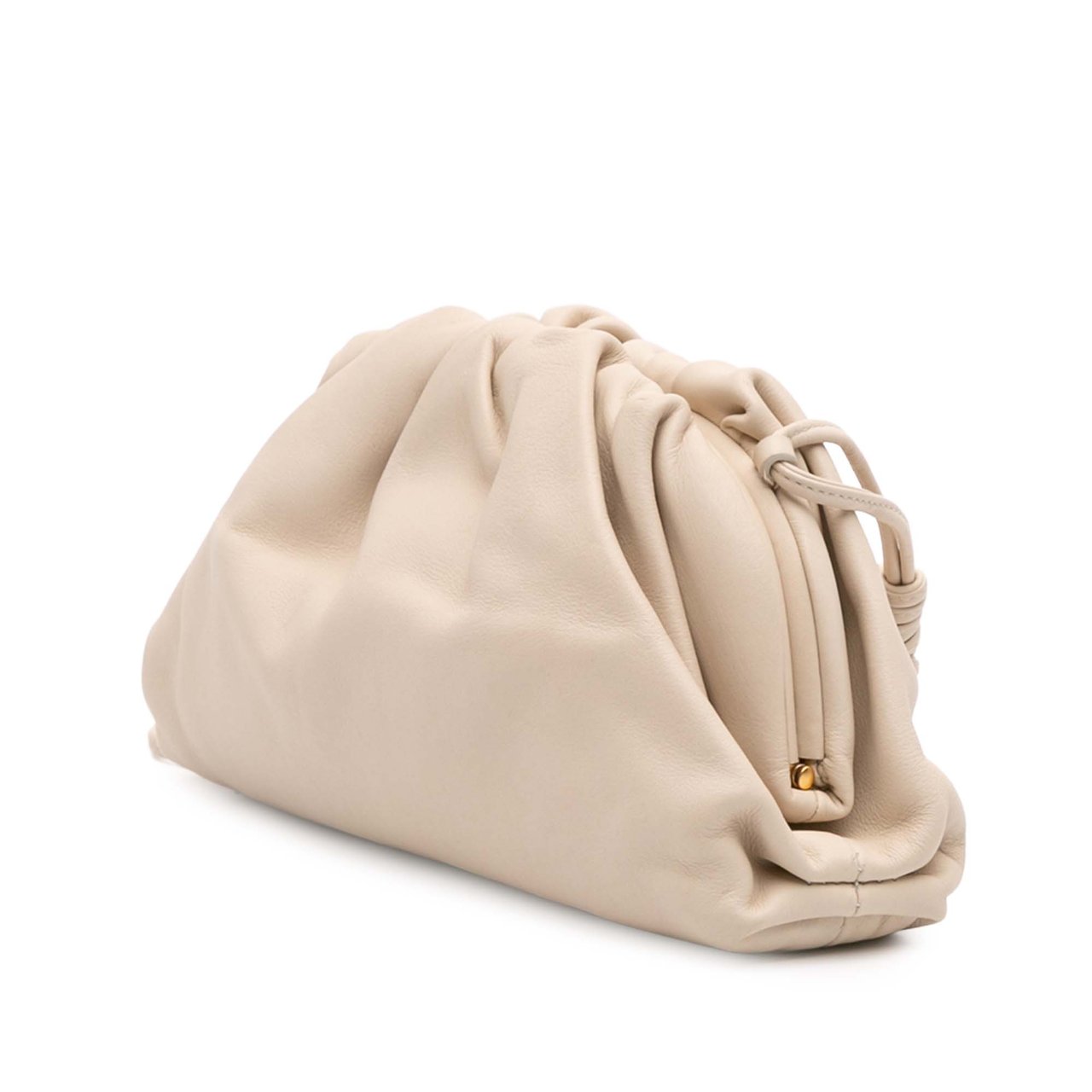 Bottega Veneta Lambskin The Mini Pouch Crossbody Bruin