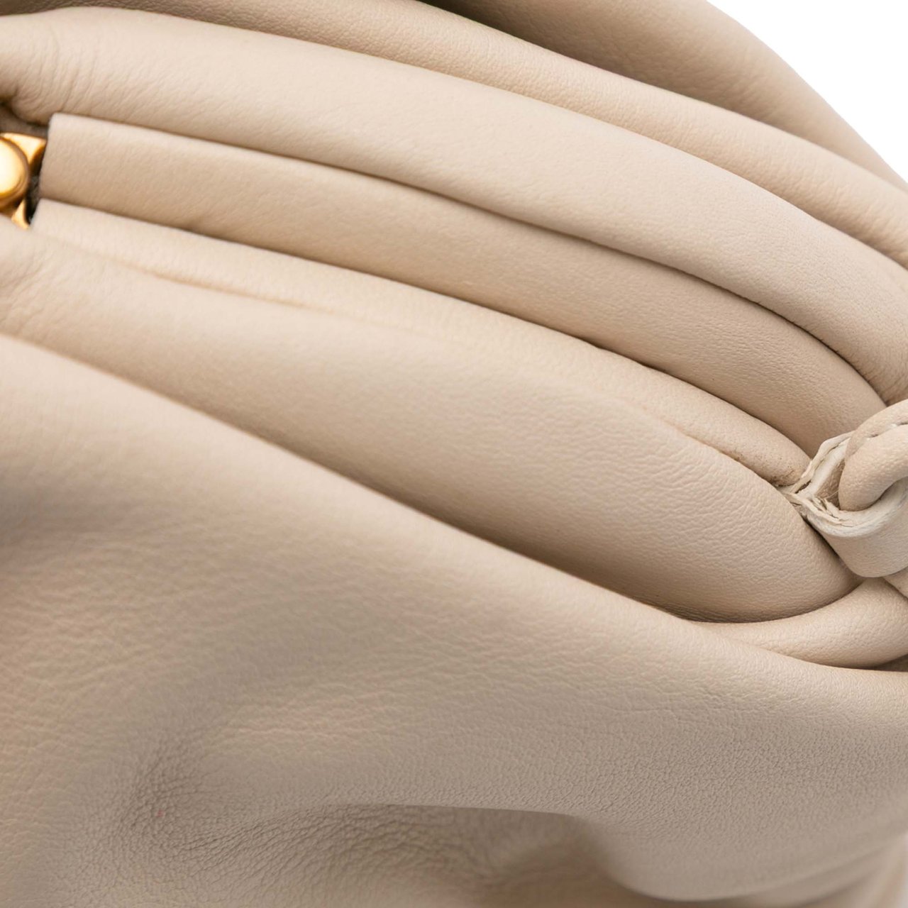 Bottega Veneta Lambskin The Mini Pouch Crossbody Bruin