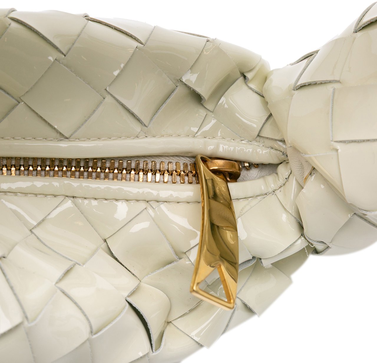 Bottega Veneta Mini Patent Intrecciato Jodie Wit
