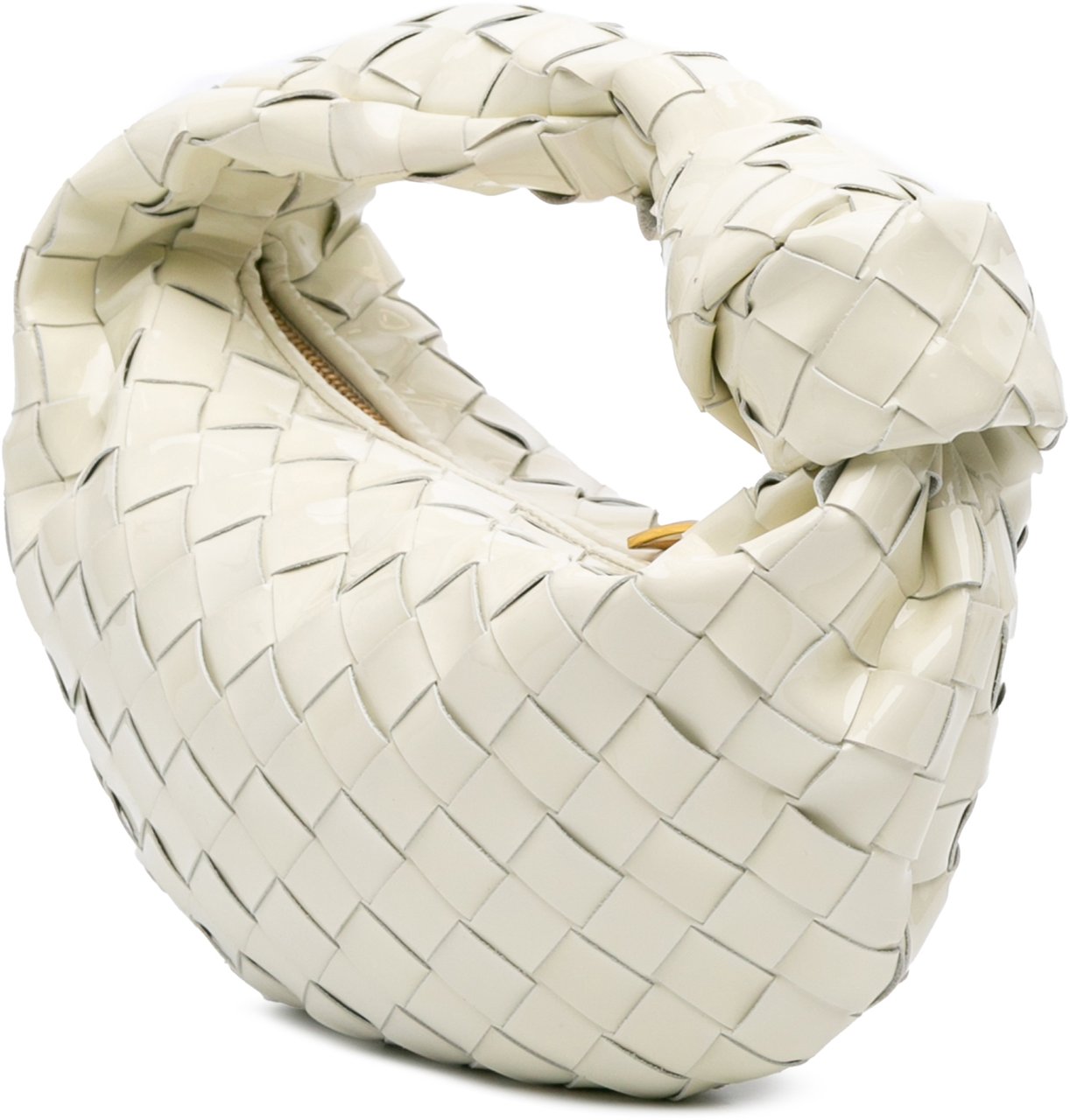 Bottega Veneta Mini Patent Intrecciato Jodie Wit