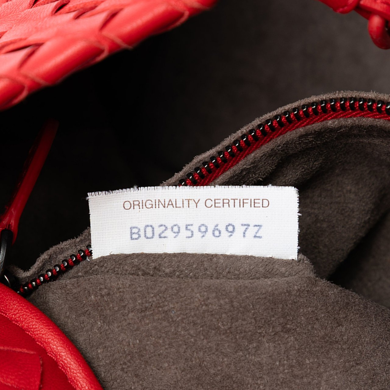 Bottega Veneta Nappa Intrecciato Ruffle Tote Rood