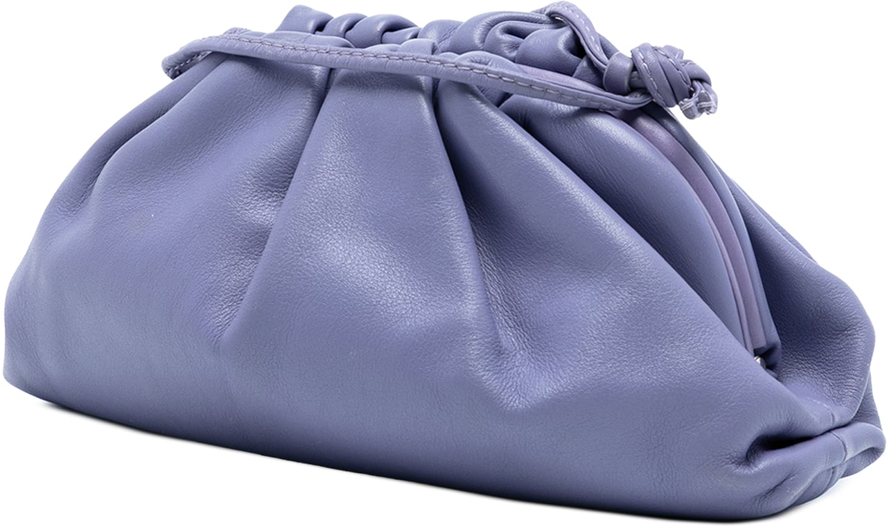 Bottega Veneta Lambskin The Mini Pouch Crossbody Paars