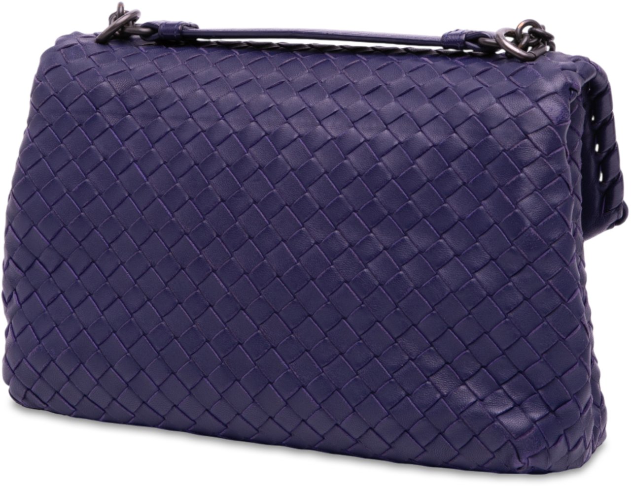 Bottega Veneta Small Nappa Intrecciato Olimpia Shoulder Bag Paars