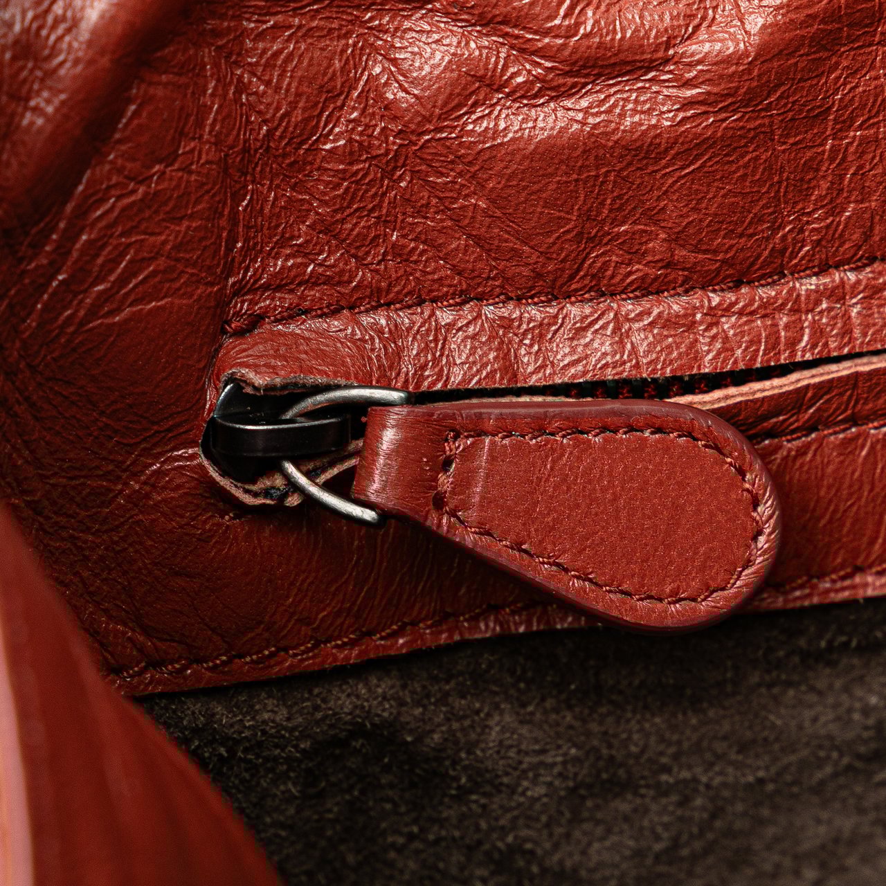 Bottega Veneta Intrecciato Trimmed Nappa Top Handle Bag Rood