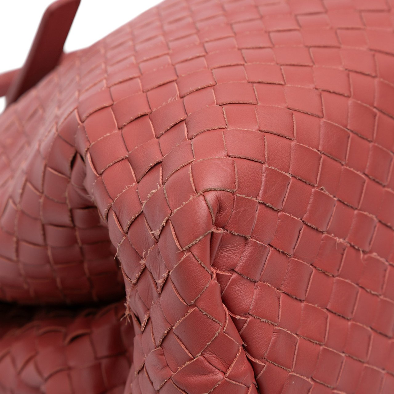 Bottega Veneta Medium Nappa Intrecciato Roma Tote Rood