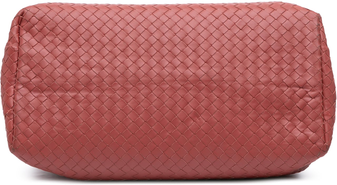 Bottega Veneta Medium Nappa Intrecciato Roma Tote Rood