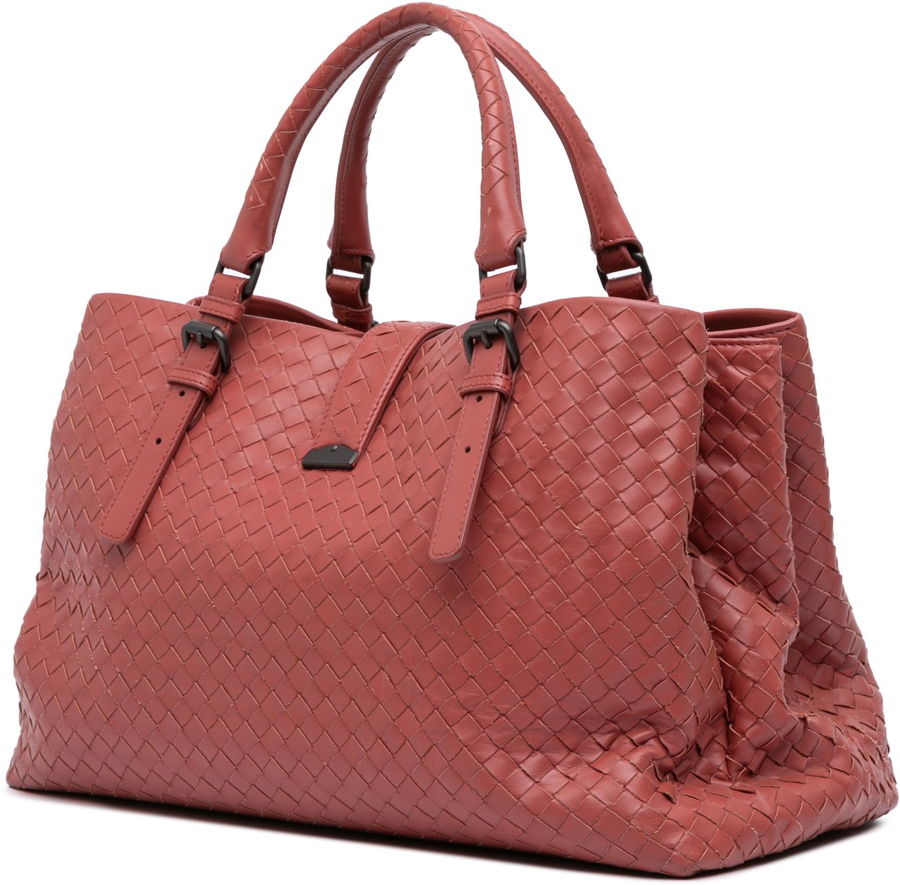 Bottega Veneta Medium Nappa Intrecciato Roma Tote Rood
