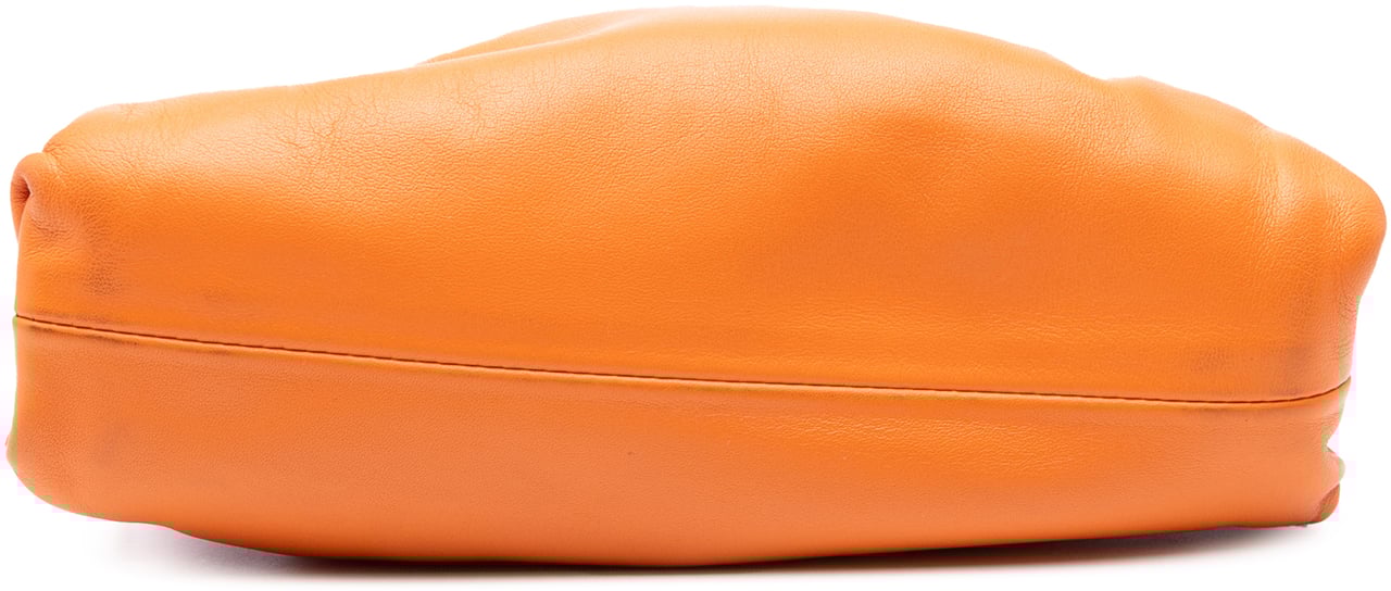 Bottega Veneta Lambskin The Mini Pouch Crossbody Oranje