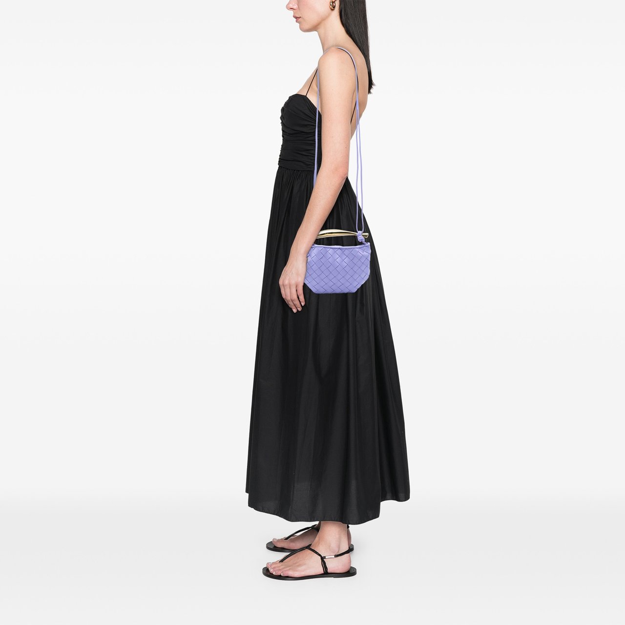 Bottega Veneta Baby Lambskin Intrecciato Sardine Paars