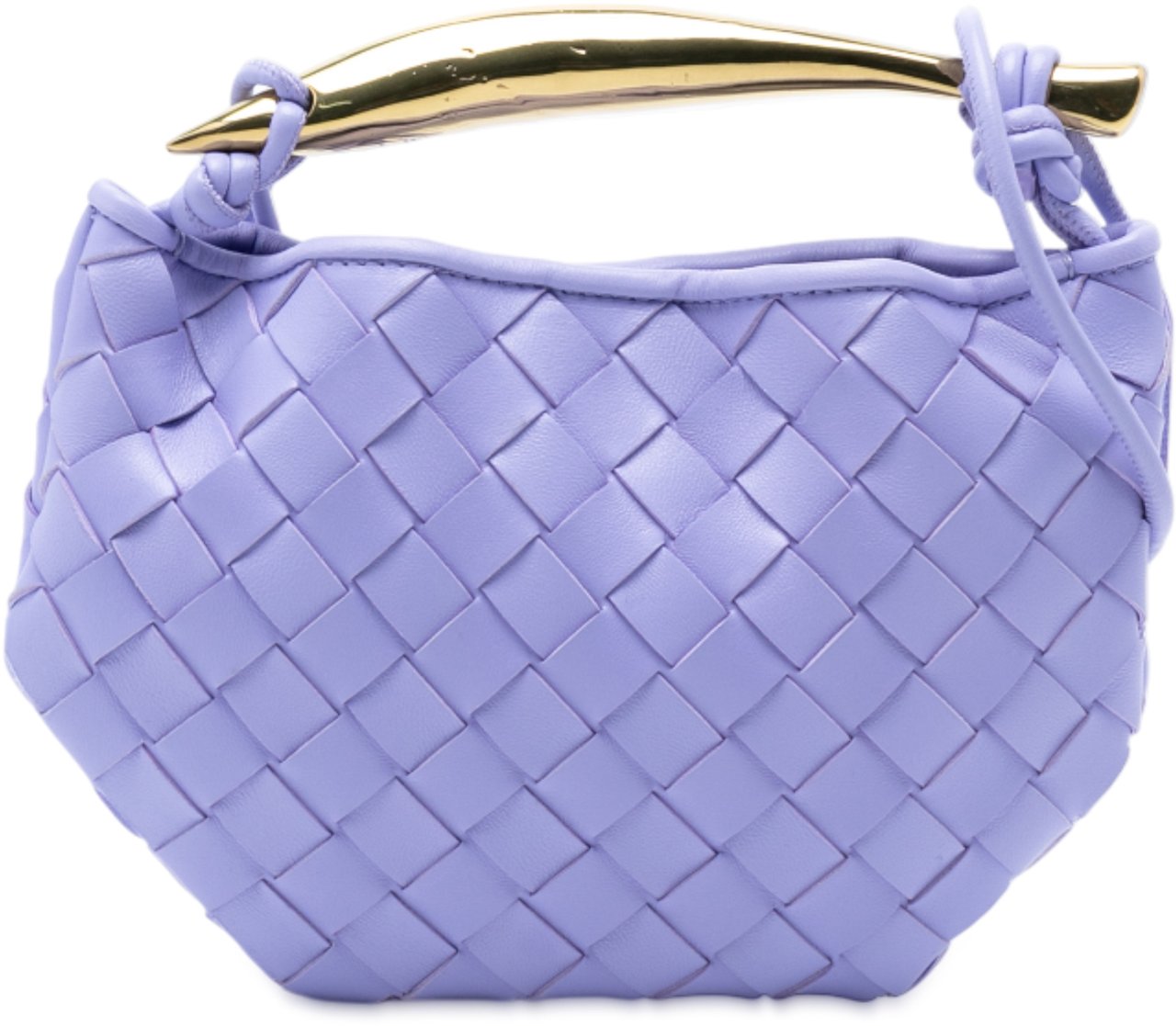 Bottega Veneta Baby Lambskin Intrecciato Sardine Paars