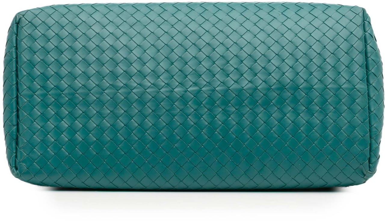 Bottega Veneta Medium Nappa Intrecciato Roma Tote Blauw