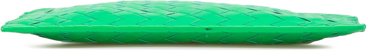 Bottega Veneta Intrecciato Leather Clutch Groen