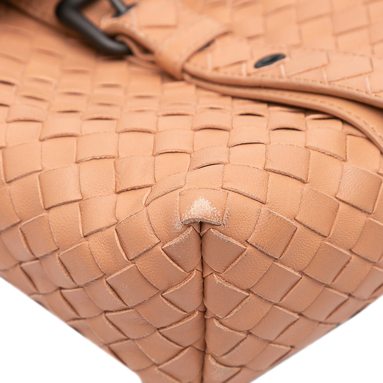 Bottega Veneta Intrecciato Flap Satchel Bruin