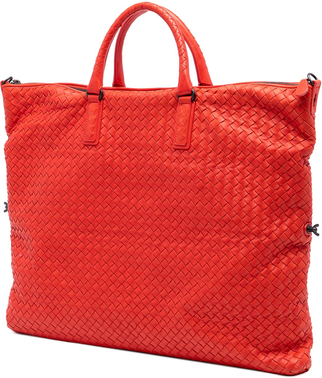 Bottega Veneta Maxi Nappa Intrecciato Convertible Tote Rood