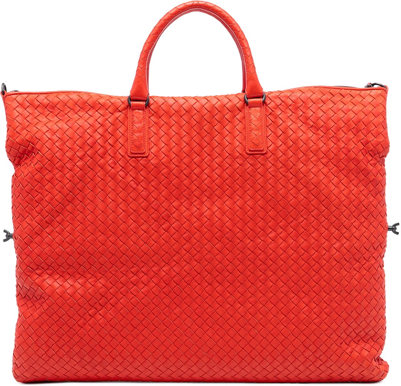 Bottega Veneta Maxi Nappa Intrecciato Convertible Tote Rood