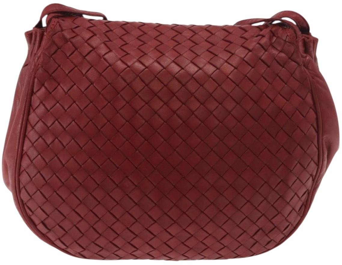 Bottega Veneta Flap Intrecciato Nappa Small Rood