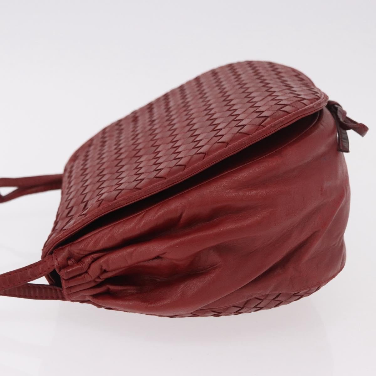 Bottega Veneta Flap Intrecciato Nappa Small Rood